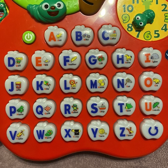 🔥4/20! VTech Alphabet Apple Learning Toy ABC Music Lights Preschool Educational - Picture 4 of 6